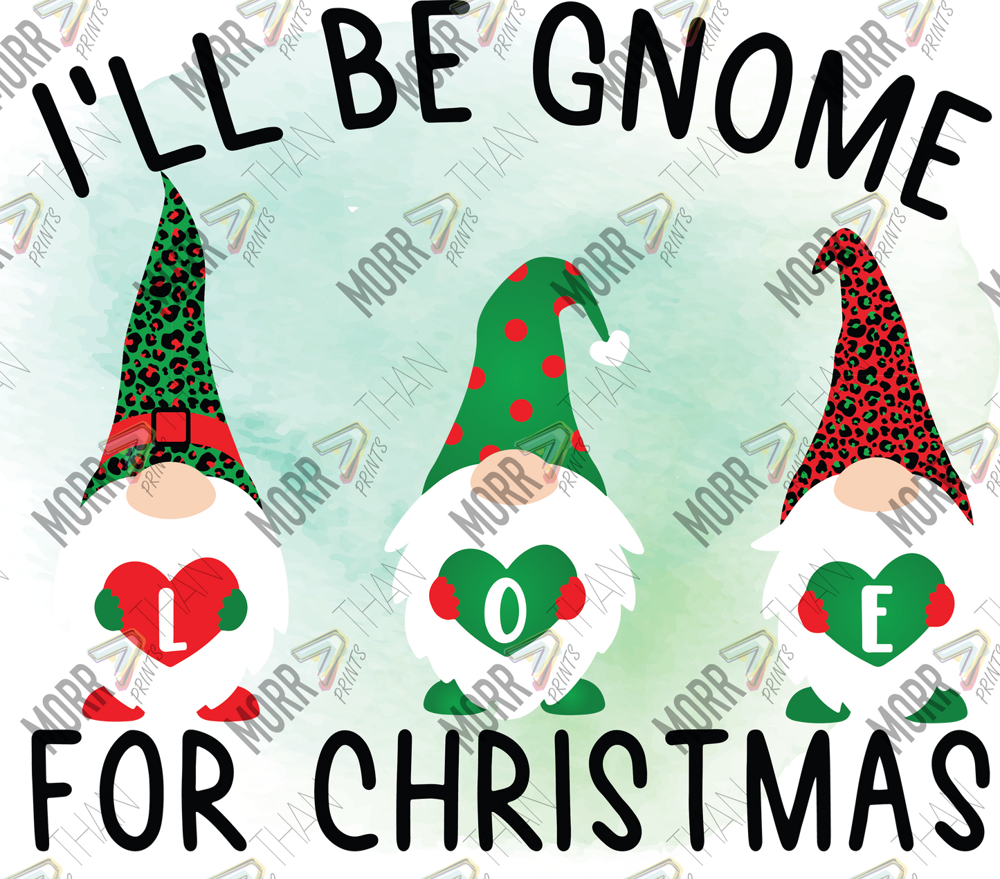 Ill Be Gnome For Christmas Triplets