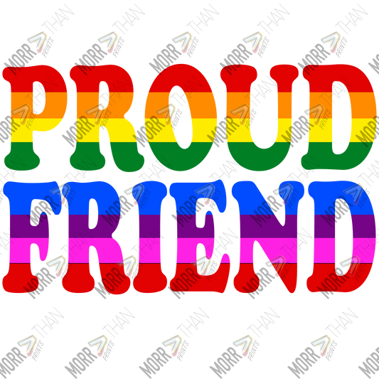 Proud Friend Striped Rainbow