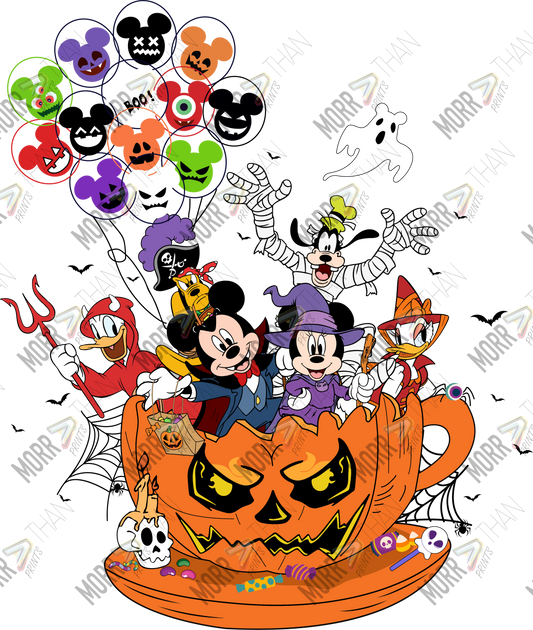 Mouse and Friends Pumpkin Cup DTF Print