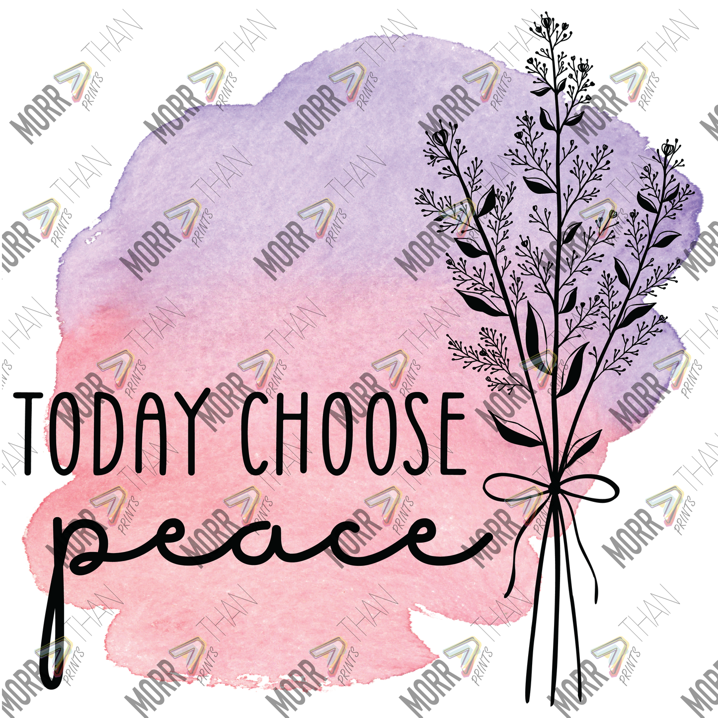 Today Choose Peace Pink and Purple