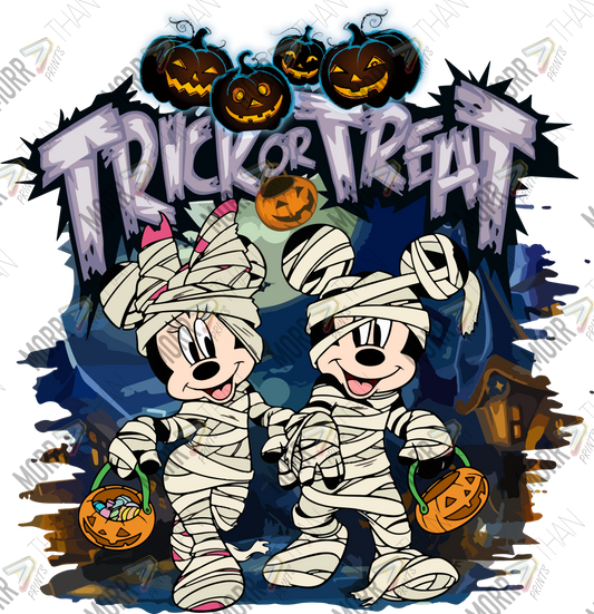 Trick or Treat Mouse DTF Print