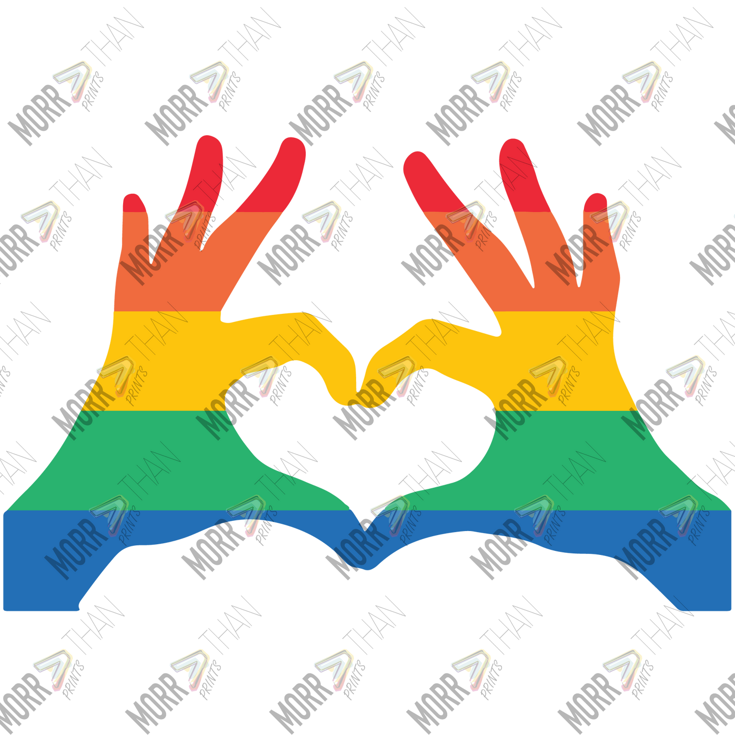 Pride Striped Rainbow Hands