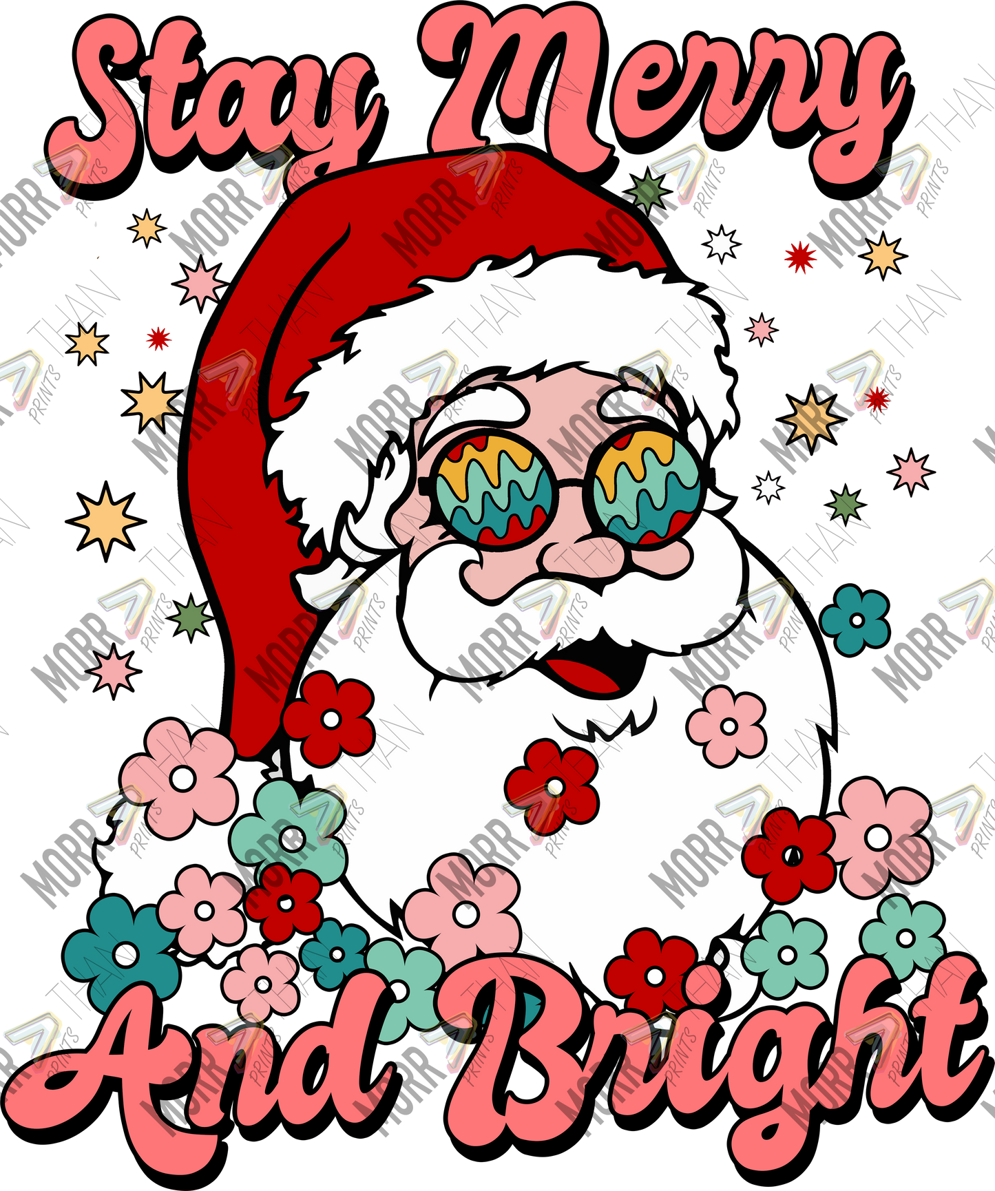 Stay Merry and Bright Groovy Santa