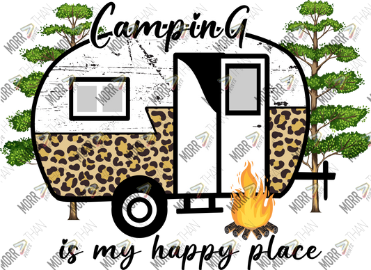 Camping Is My Happy Place Leopard Trailer