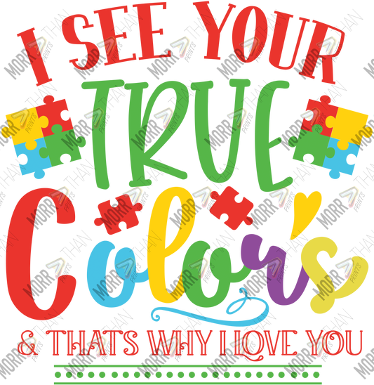 True Colors Autism DTF Print