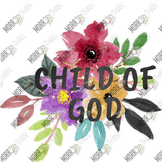 Child Of God Watercolor Flowers