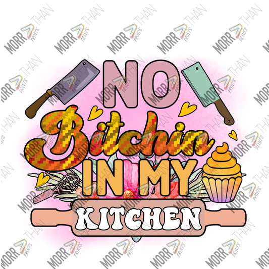 No Bitchin' In My Kitchen Yellow Plaid