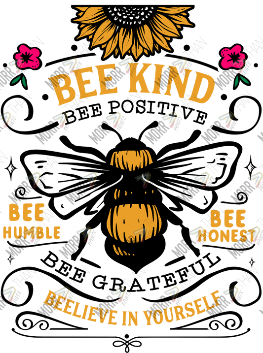 Bee Motivation DTF Print