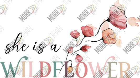 She is a Wildflower DTF Print