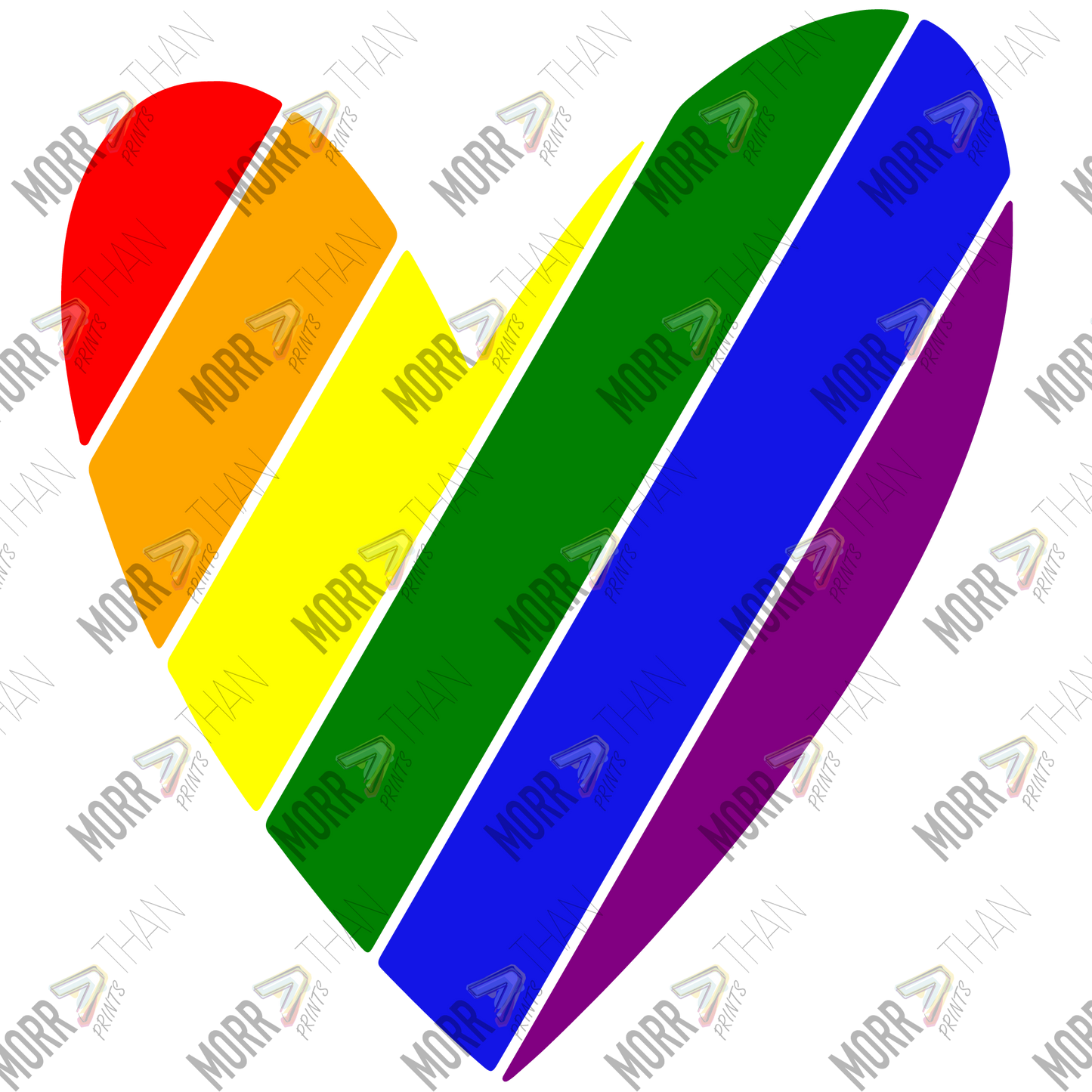 Pride Striped Heart