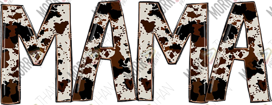 MAMA Cow Print DTF Print