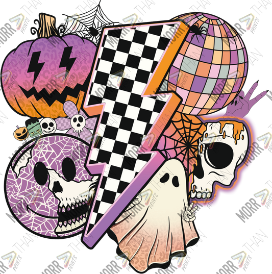Halloween Themed Bolt DTF Print