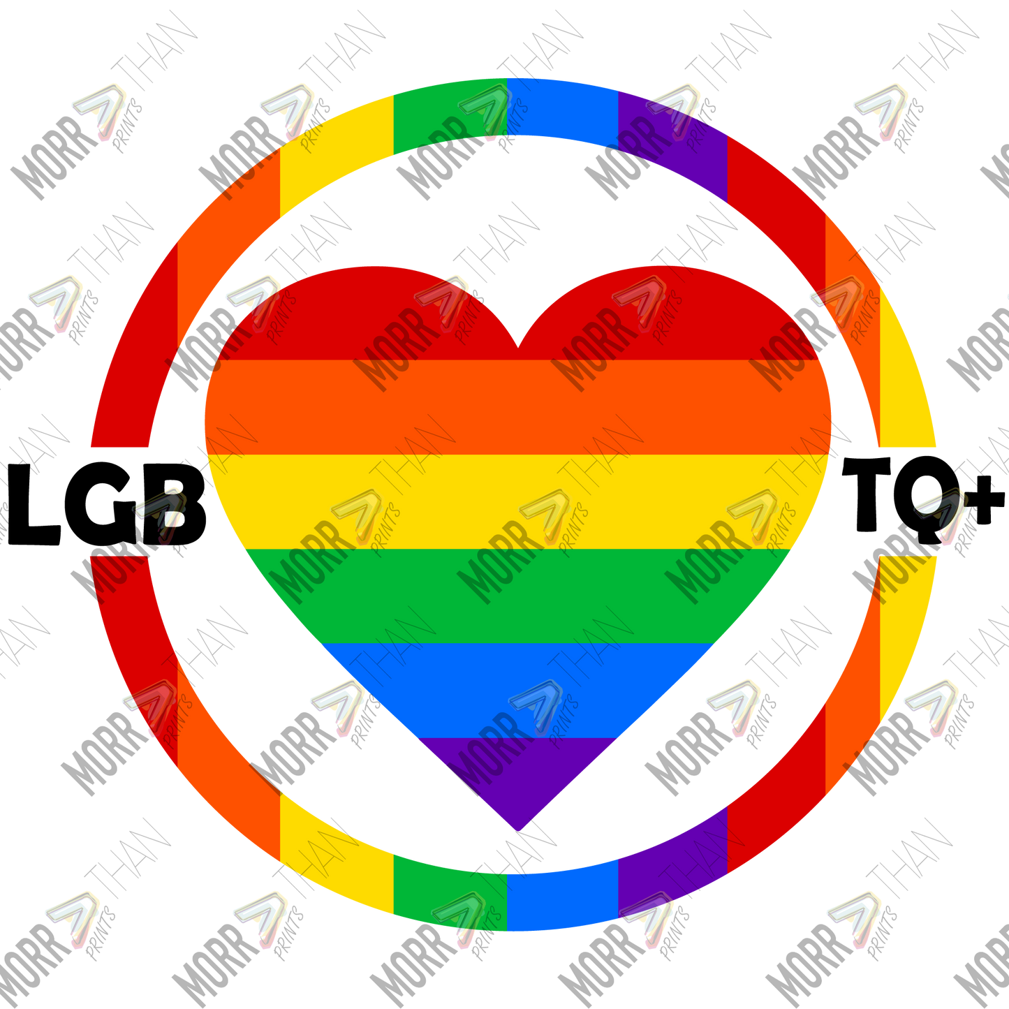 LGBTQ+ Heart Encapuslated