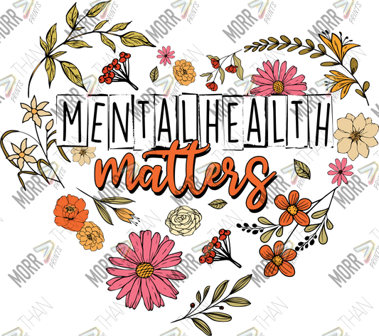 Mental Health Matters Flower Outline