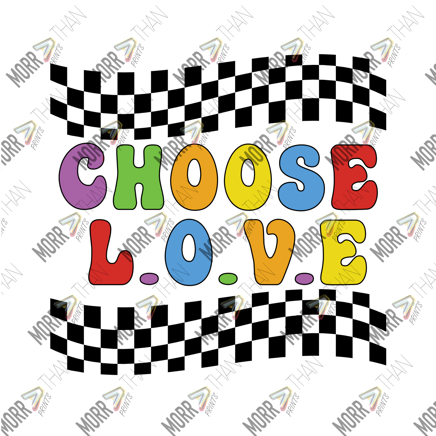 Choose Love Checkered