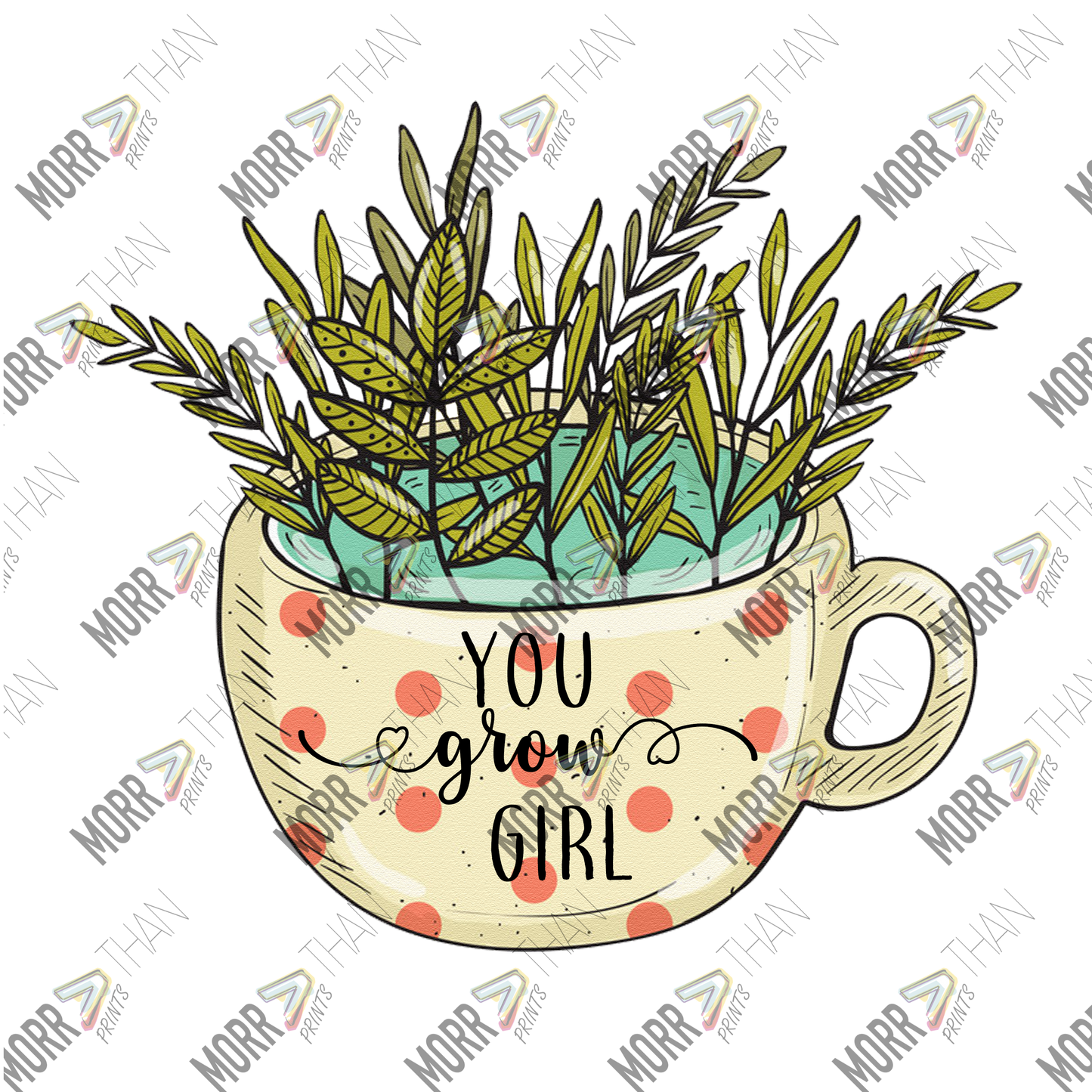 You Grow Girl Teacup Pot