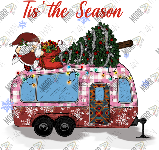 Tis the Season Pink Camper