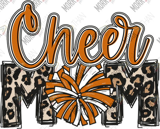 Cheer Mom Orange DTF Print