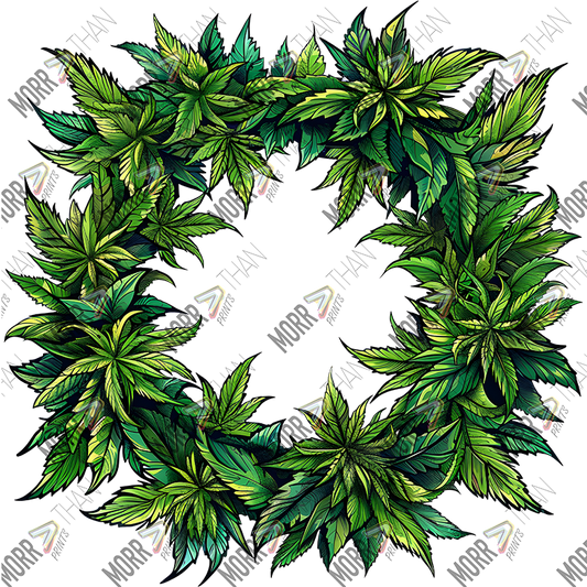 Marijuana Leaf Wreath