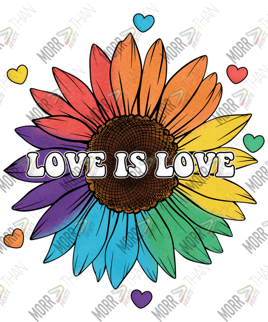 Love Is Love Rainbow Sunflower