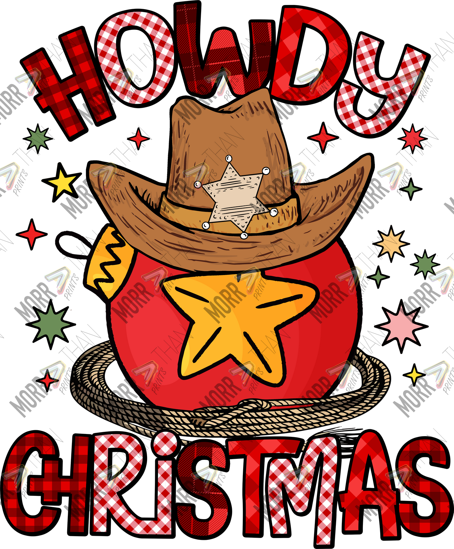 Howdy Christmas Ornament