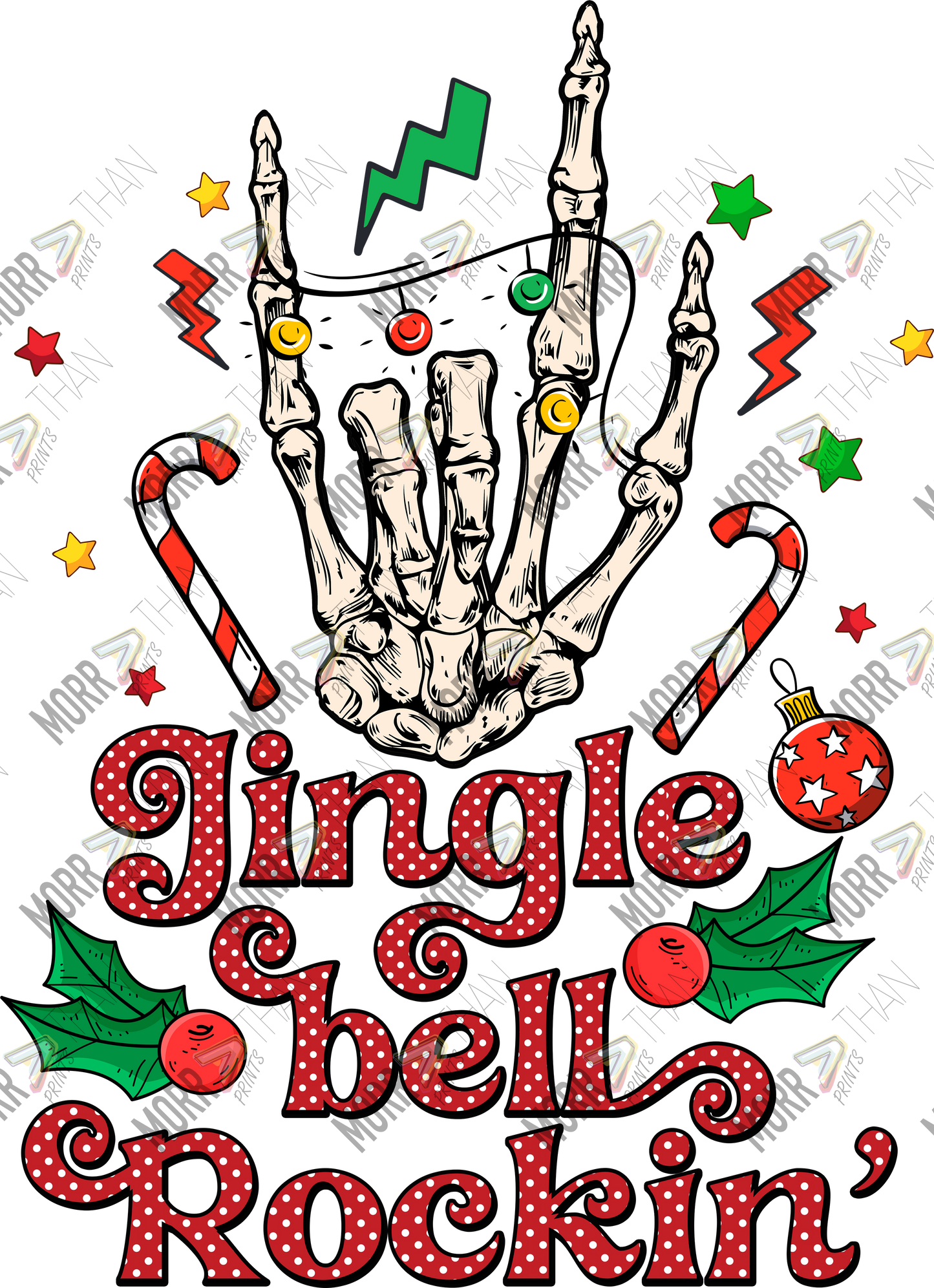 Jingle Bell Rockin Skull Hand Rock