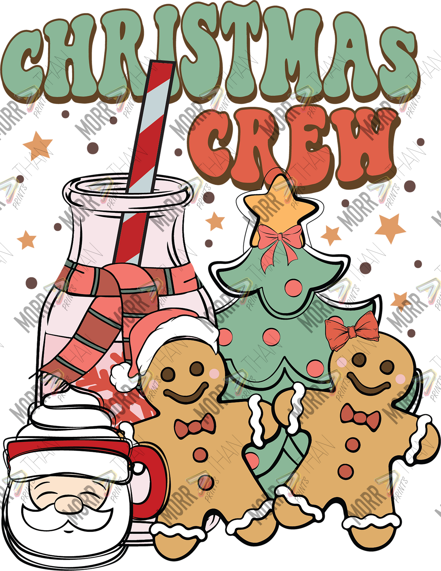 Christmas Crew Milk and Cookies