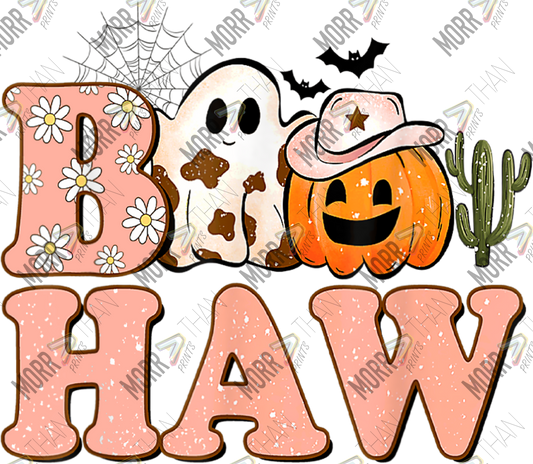 Boo Haw Ghost and Pumpkin