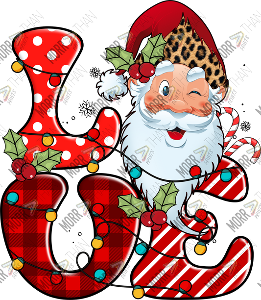 Love Christmas Cartoon Santa