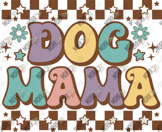 Dog Mama Colored Checkered