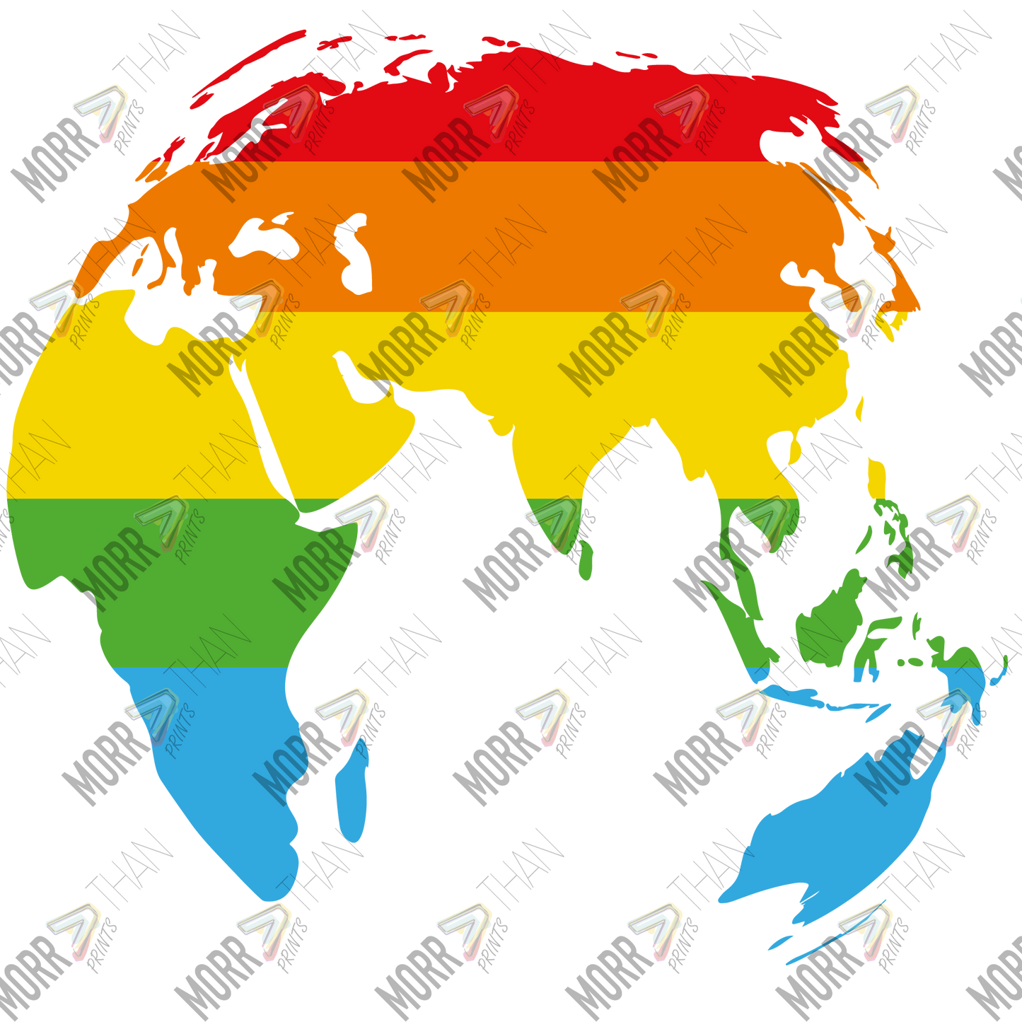 Rainbow World Map