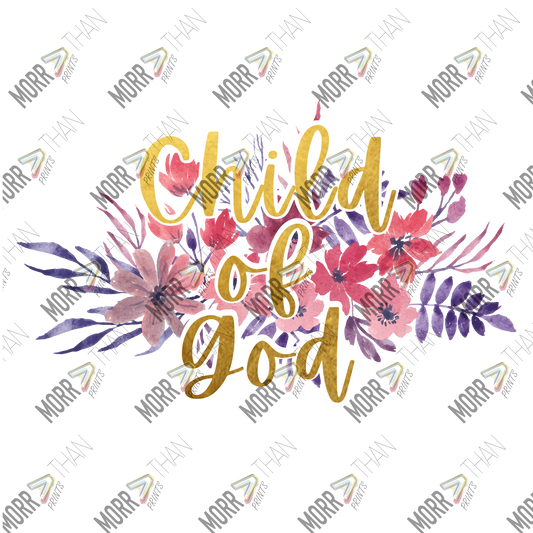 Child of God Gold Floral