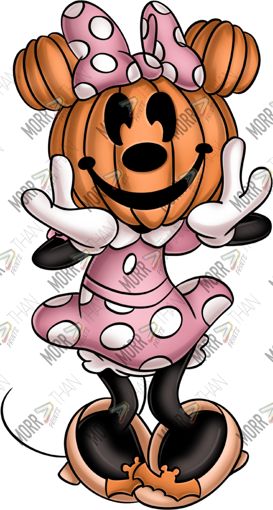 Girl Mouse Pumpkin Head