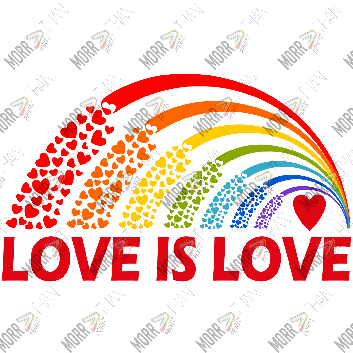 Love Is Love Rainbow Hearts