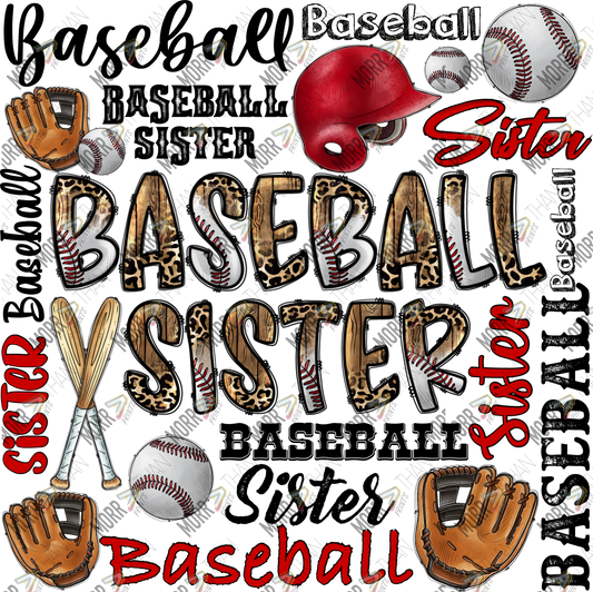 Baseball Sister Collage