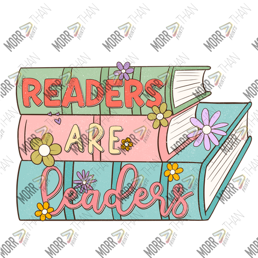 Readers Are Leaders Stacked Books