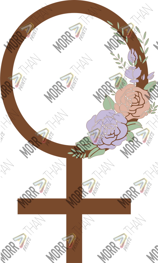 Female Symbol With Roses