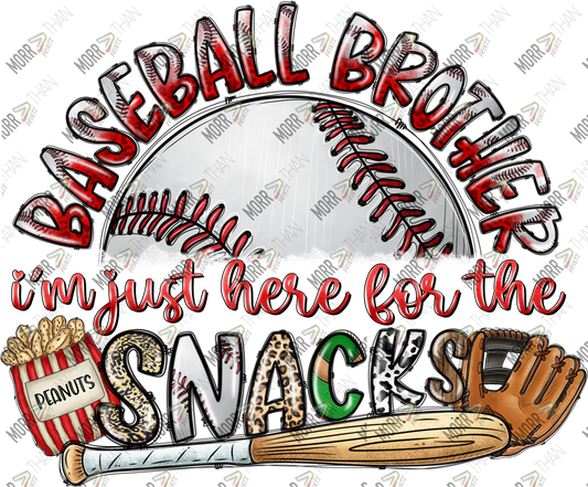 Baseball Brother For The Snacks