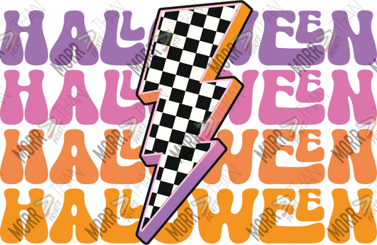 Halloween Repeat Bolt DTF Print