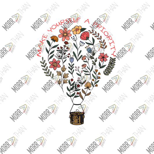 Make Yourself A Priority Floral Hot Air Balloon