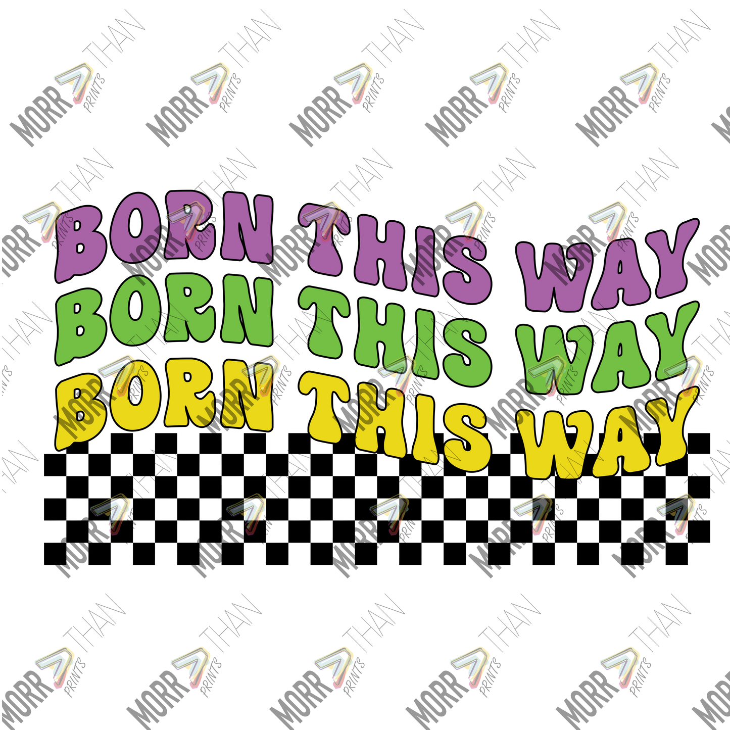 Born This Way Repeat Checkered