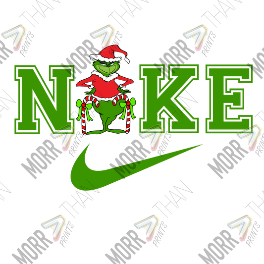 Grinch Nike DTF Print