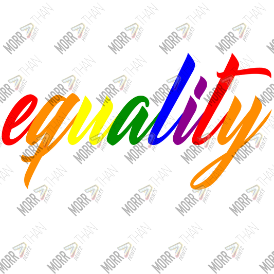 Equality Rainbow Cursive