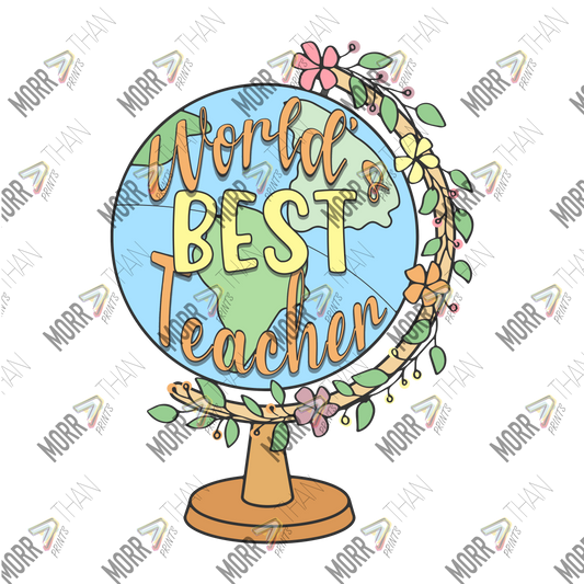 Worlds Best Teacher Globe