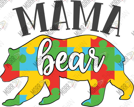 Mama Bear Autism DTF Print