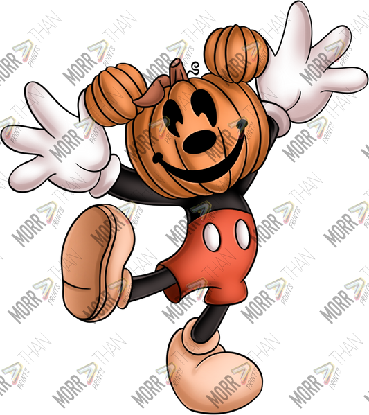 Boy Mouse Pumpkin Head