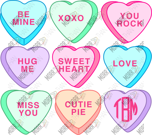 Valentines Candy Hearts