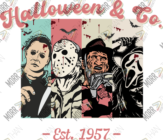 Halloween and Co Characters 1957 DTF Print